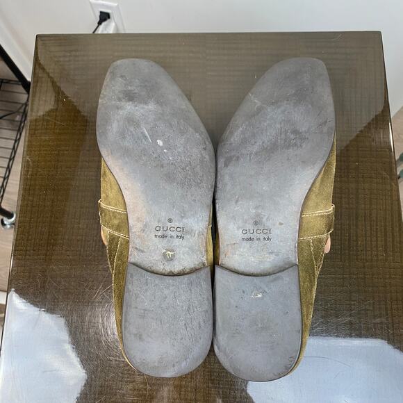 Gucci U Tip  Suede Loafers Men's 11D 141960 Preppy Casual - Picture 7 of 11